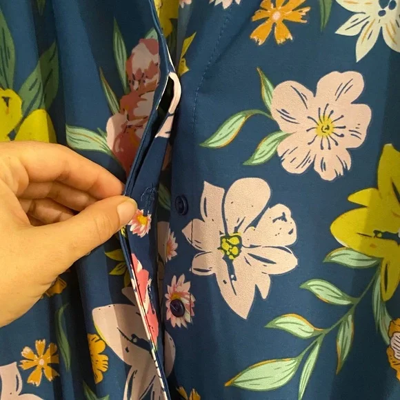 Tabitha Blue Floral Romper - Picture 3 of 9